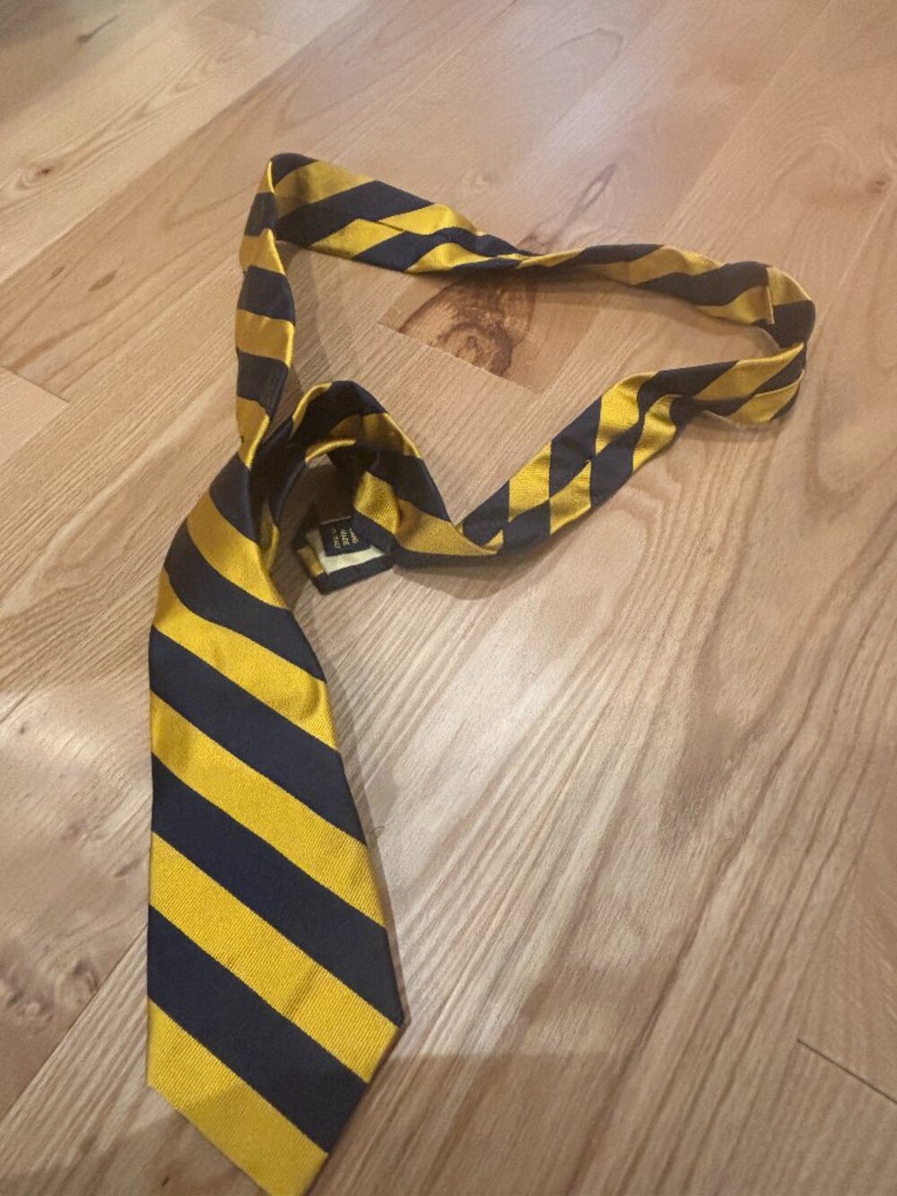 Striped Silk Repp Narrow Tie